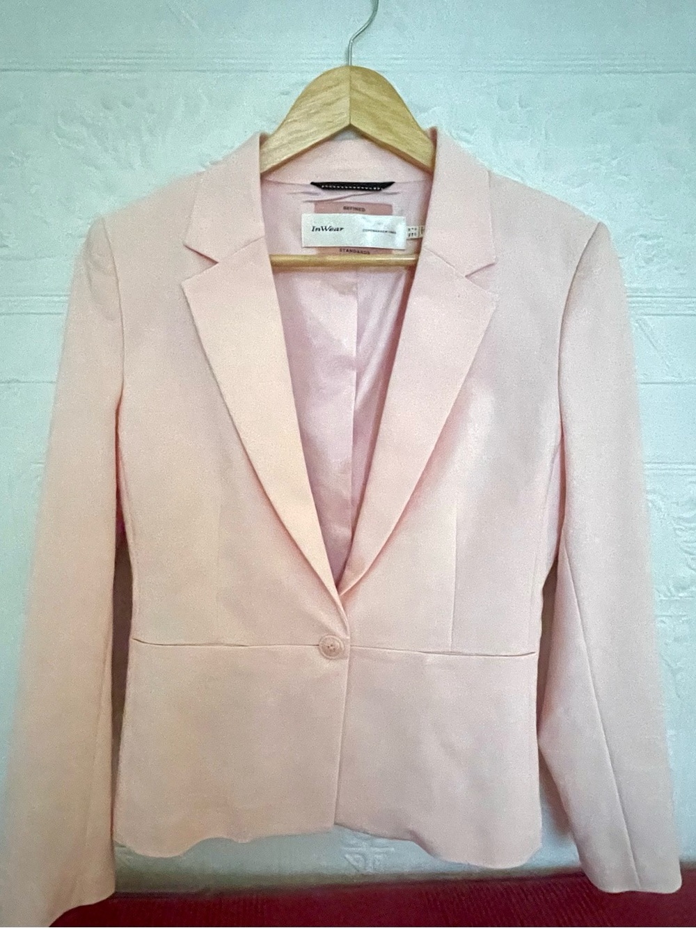 InWear 1969 Light Pink Single-Button Tailored Blazer - Picture 5 of 10